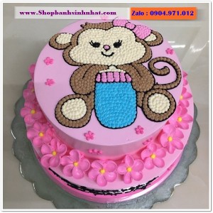 Bánh Sinh Nhật Con Khỉ Tuổi Thân - T48